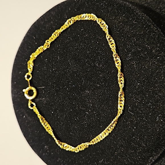 ROPE CHAIN GOLDTONE 19 1/2" Necklace & 7" Matching Bracelet - Picture 2 of 6